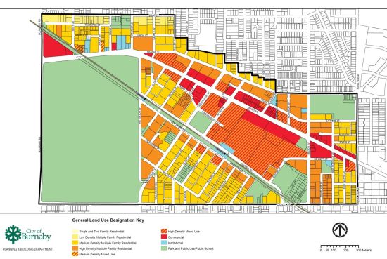 Land use map, Metrotown Land use map, Metrotown