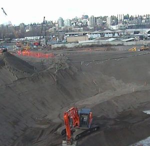 Construction near Tannery Road, Surrey, January 10 2013