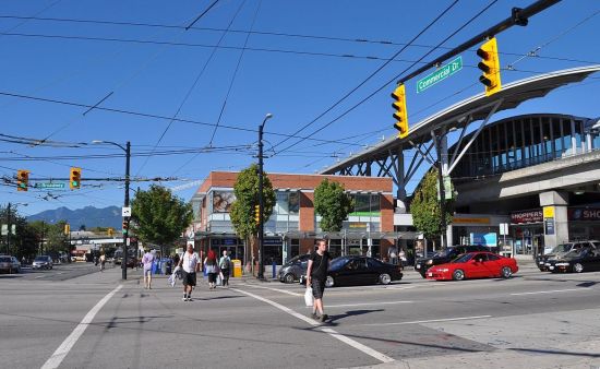 Broadway and Commercial looking north, summer 2012
