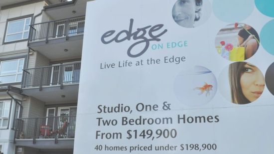 New apartments for sale, Edge Street and Brown Avenue, Maple Ridge, July 2013