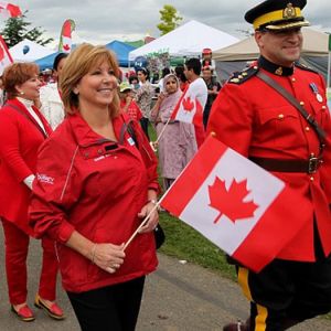 Mayor Watts and friend, Canada Day 2012, City of Surrey