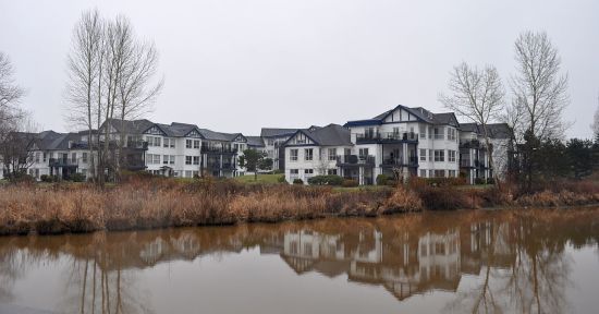 Medium-density housing east of the village core, Ladner