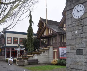 The Delta Museum, formerly the Delta Municipal Hall, with new commercial infill next door on Delta Street