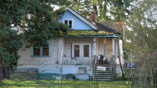 Vintage house, decaying reduced