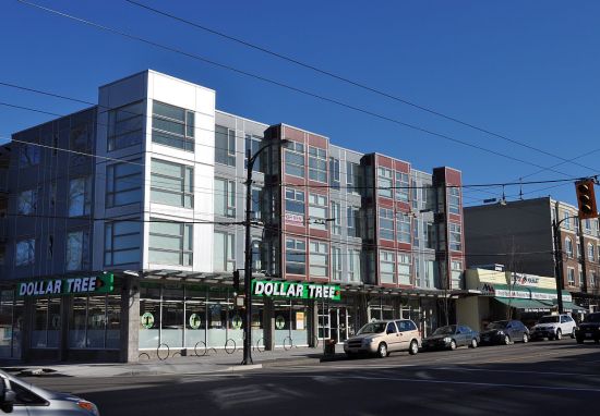 New commercial + 3 structure at Hastings and Templeton, Vancouver