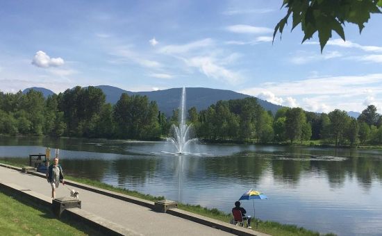 Lafarge Lake, at the edge of the new Coquitlam downtown