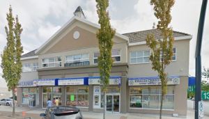 Typical commercial structure on 137 Street, Newton Town Centre, from a real estate site 