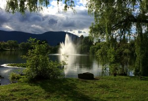 Civic fountain, Salmon Arm